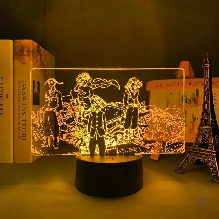 Lampe Led 3D Veilleuse Tokyo Gang - Revengers