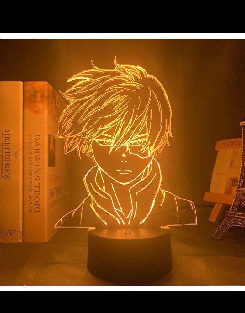 Lampe Led 3D Veilleuse My Hero Academia Shoto Todoroki