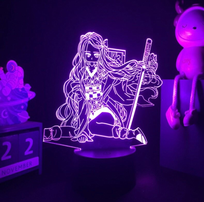 Lampe Led 3D Veilleuse Demon Slayer Nezuko