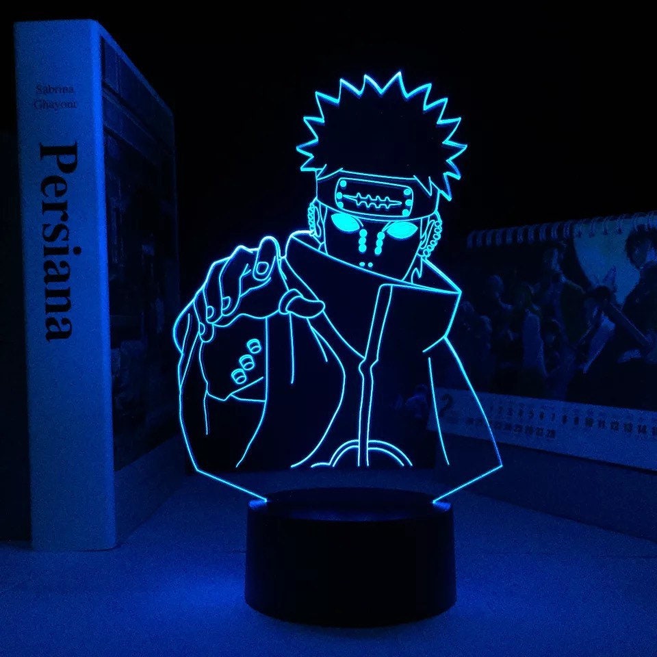 Lampe Led 3D Veilleuse Yahiko Pain de Naruto Shippuden