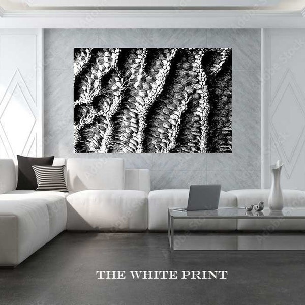 Large Modern Contemporary Wall Art Printable/ Stylish Monochromatic Black and White / Budget-friendly Instant Digital Downloadable Art