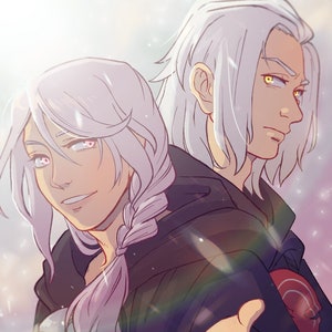 FFXIV Emet-Selch and Hythlodaeus Print