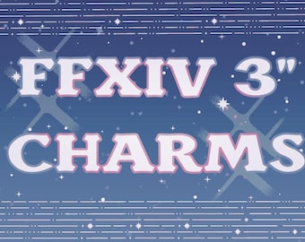 Llaveros acrílicos de FFXIV de 3 pulgadas