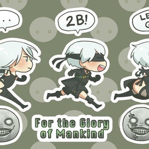 Nier Automata Sticker Sheet