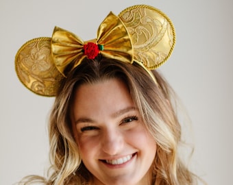 Belle Mouse Ears - W/ Comfortable Headband Option for Headaches and Migraines