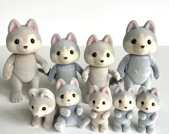 Calico Critters spare Husky critters, you pick individual animal: husky mom, dad, child, toddler, infant, brand new out of box