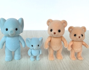 Calico Critters biscuit bear and elephant, you pick individual animal: adult, child, or baby, brand new out of box