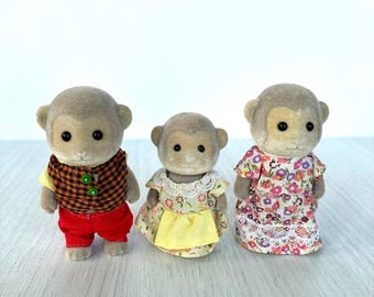 Calico Critters ミーアキャットの赤ちゃん三つ子、廃盤品ですが状態
