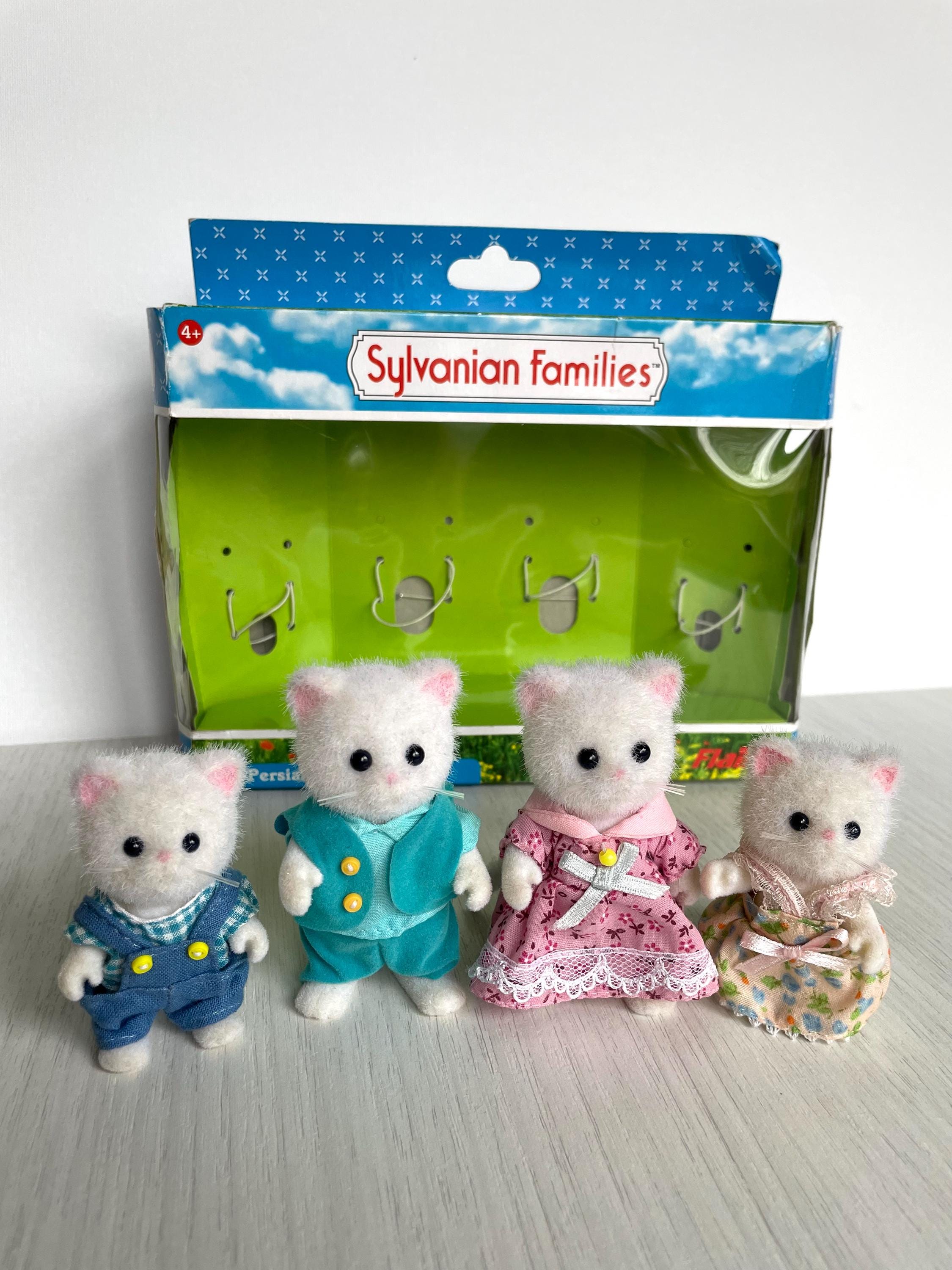 family cats　1001 Sylvanian Families Persis Persian Cat Vintage Family in Good