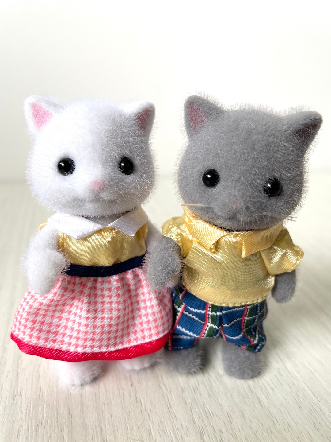 Love is Love Calico Critters Grey Persian Cat With White Kitty in