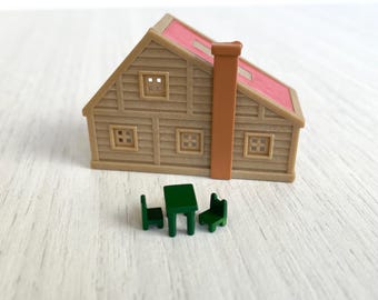 希少なヴィンテージのシルバニアファミリーのくつろぎガーデンセット