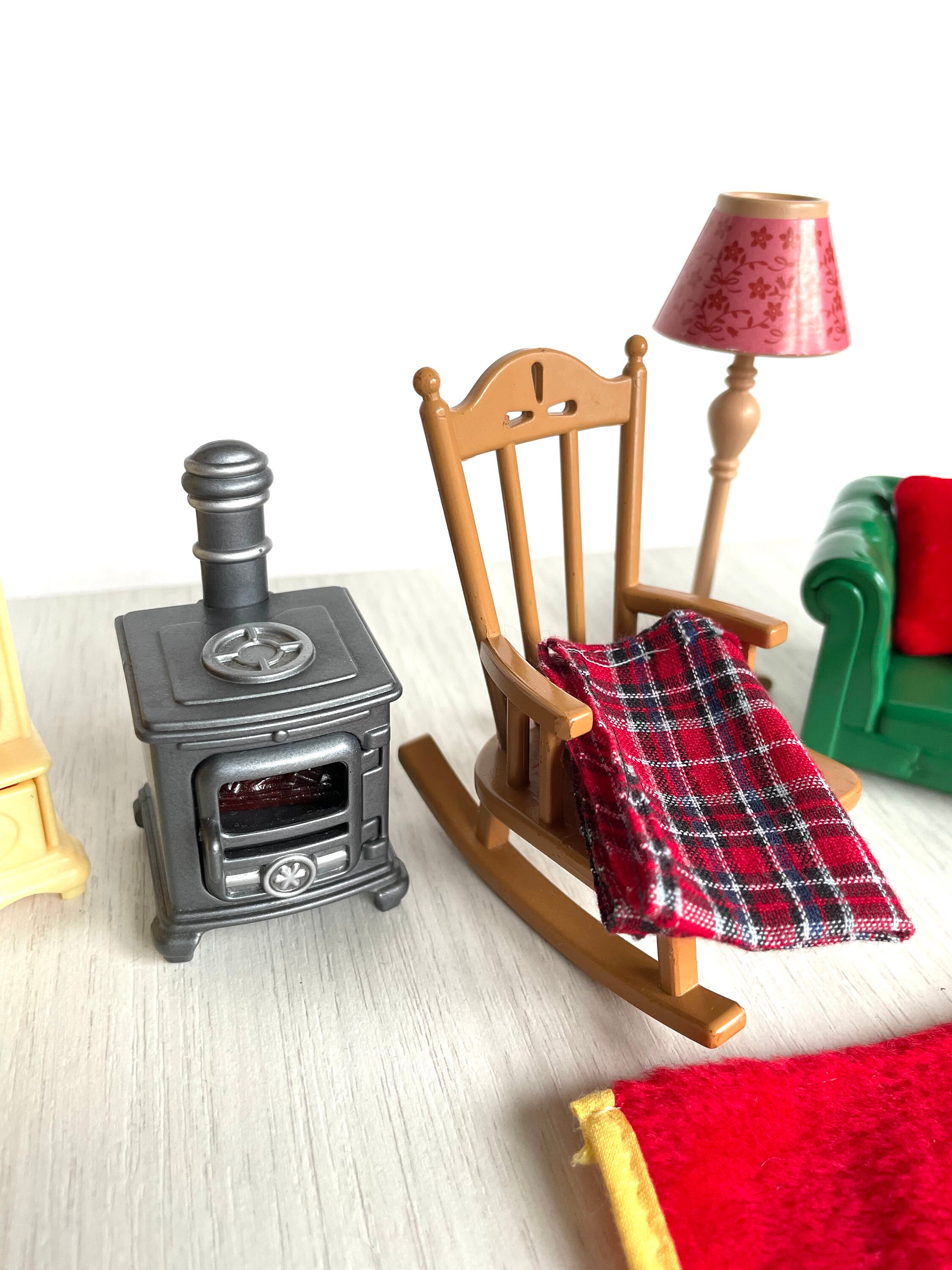 Sylvanian Families 5037 : Cheminée Du Salon De Campagne Avec Effet Lumineux - Occasion Fonctionnelle