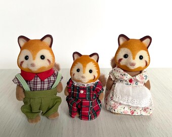 Sylvanian Families Red Panda Family in Excellent Condition, Hard