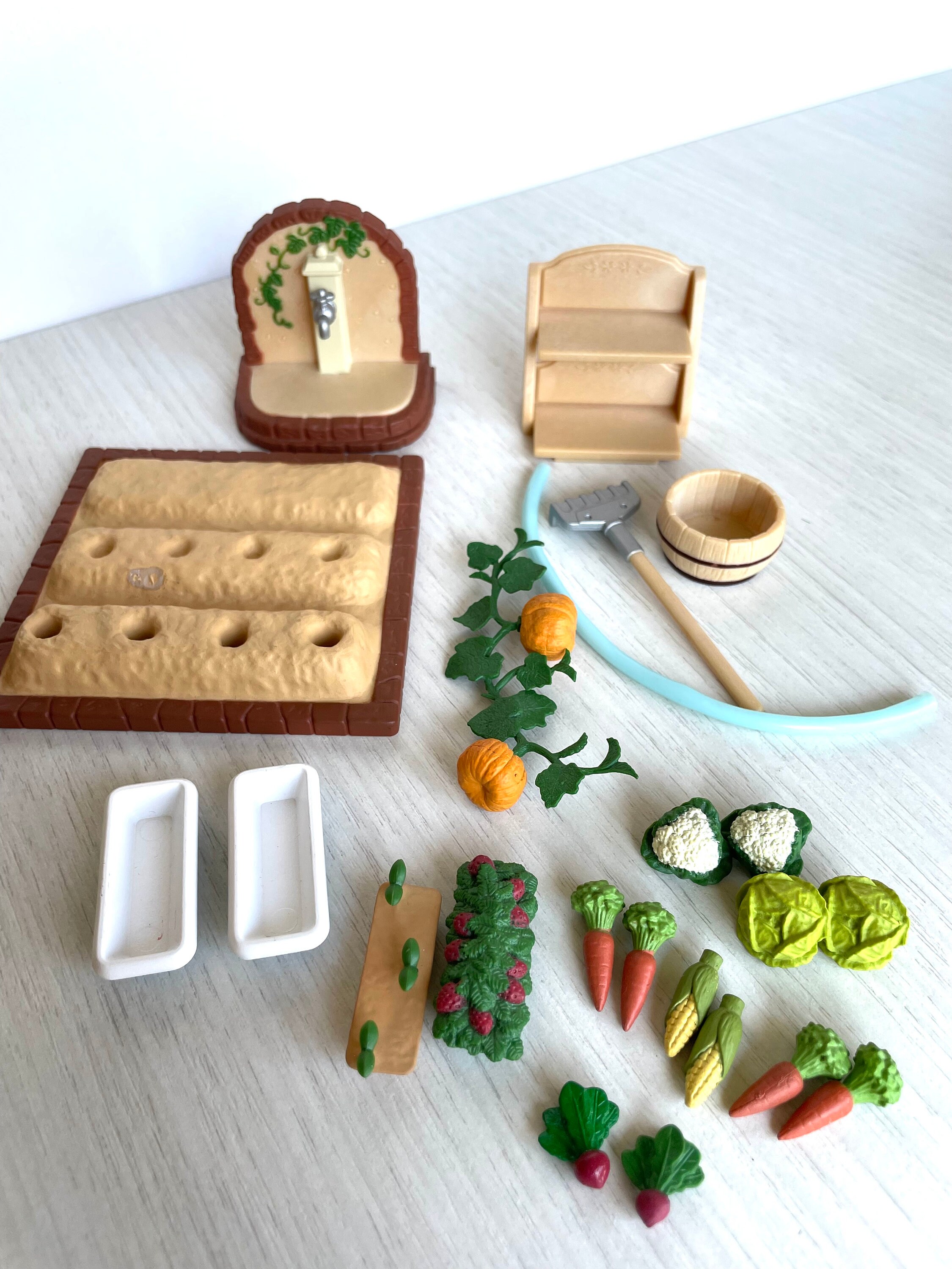 ヴィンテージ シルバニアファミリー 野菜畑セット、コンプリート
