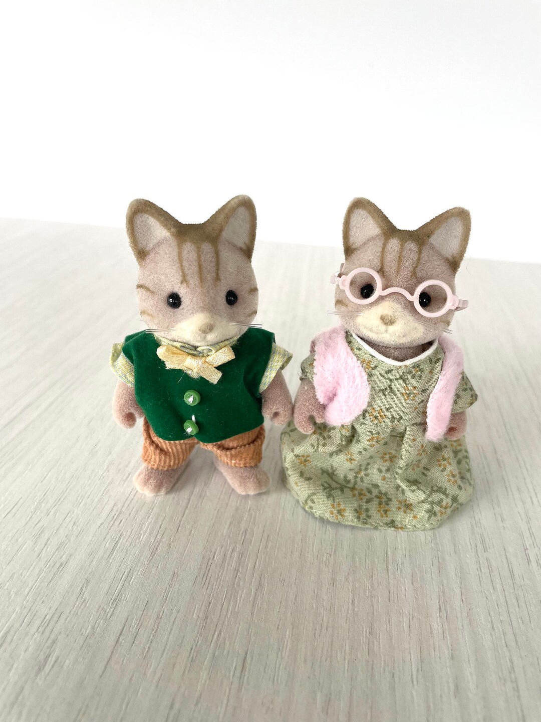 Sylvanian Families Macavity Cat Grandparents Vintage Calico Critters