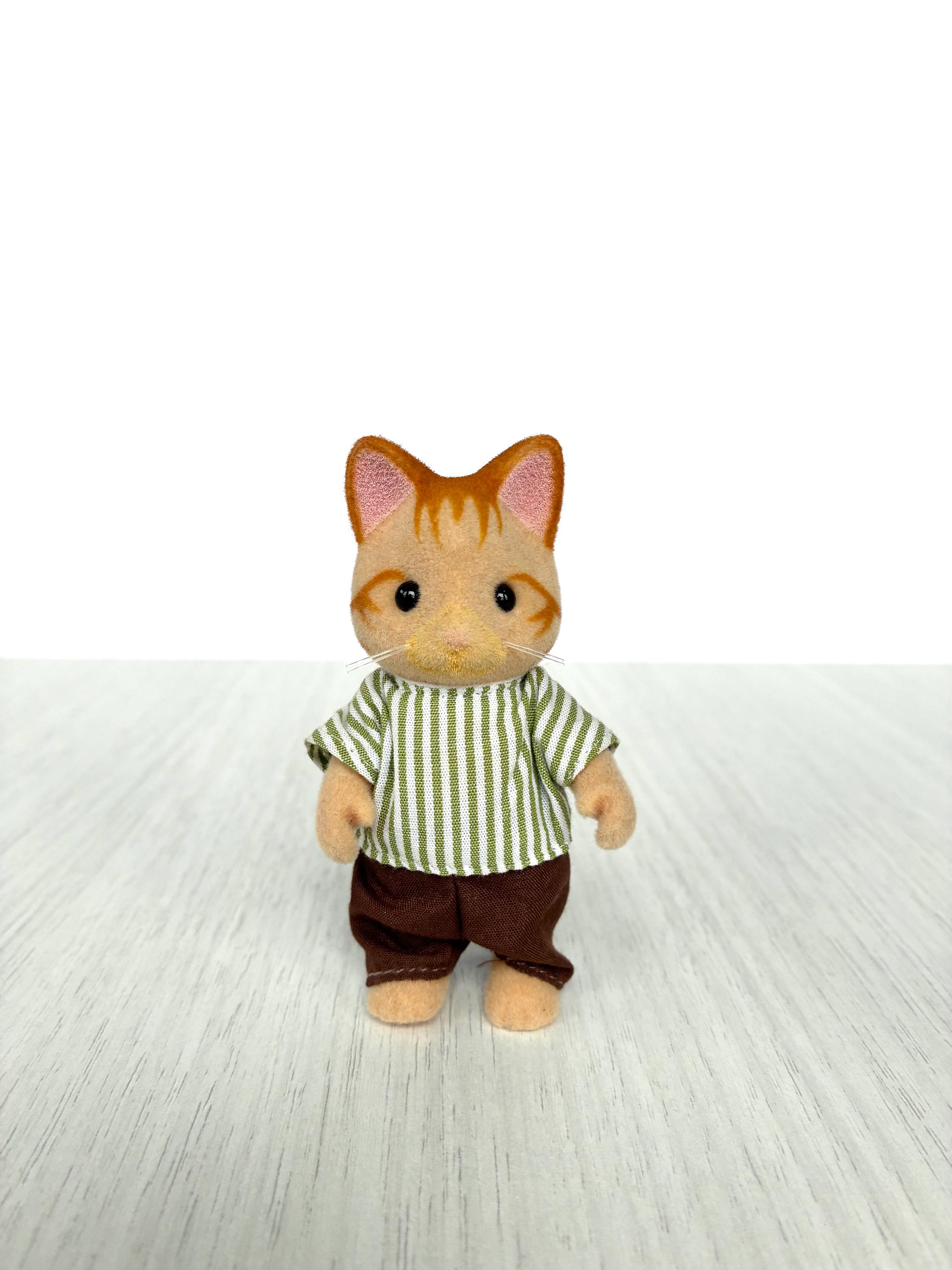 Beaman Ginger Cat Dad - Discontinued Sylvanian Families Figurine
