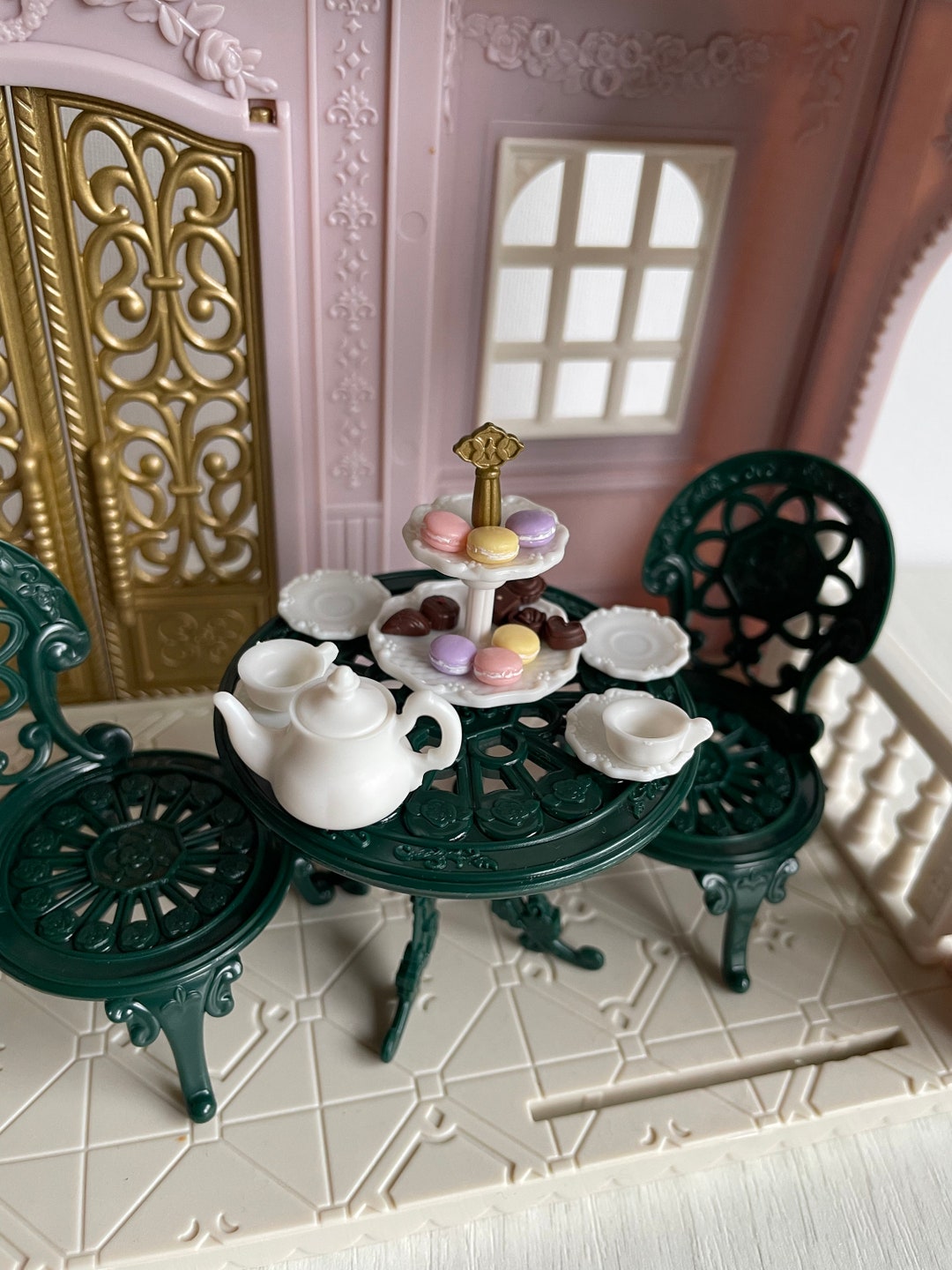 Calico Critters Tea and Treats Set With Eiffel Tower and Gold - Etsy