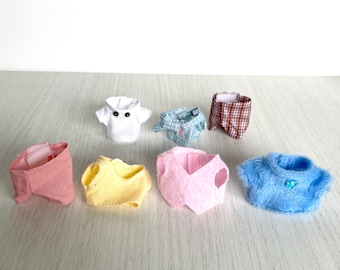 Reservekleding voor Calico Critters-vaders, diverse stijlen kleding voor Calico Critters, outfits voor volwassen vaders, shirts en broeken van Sylvanian Families