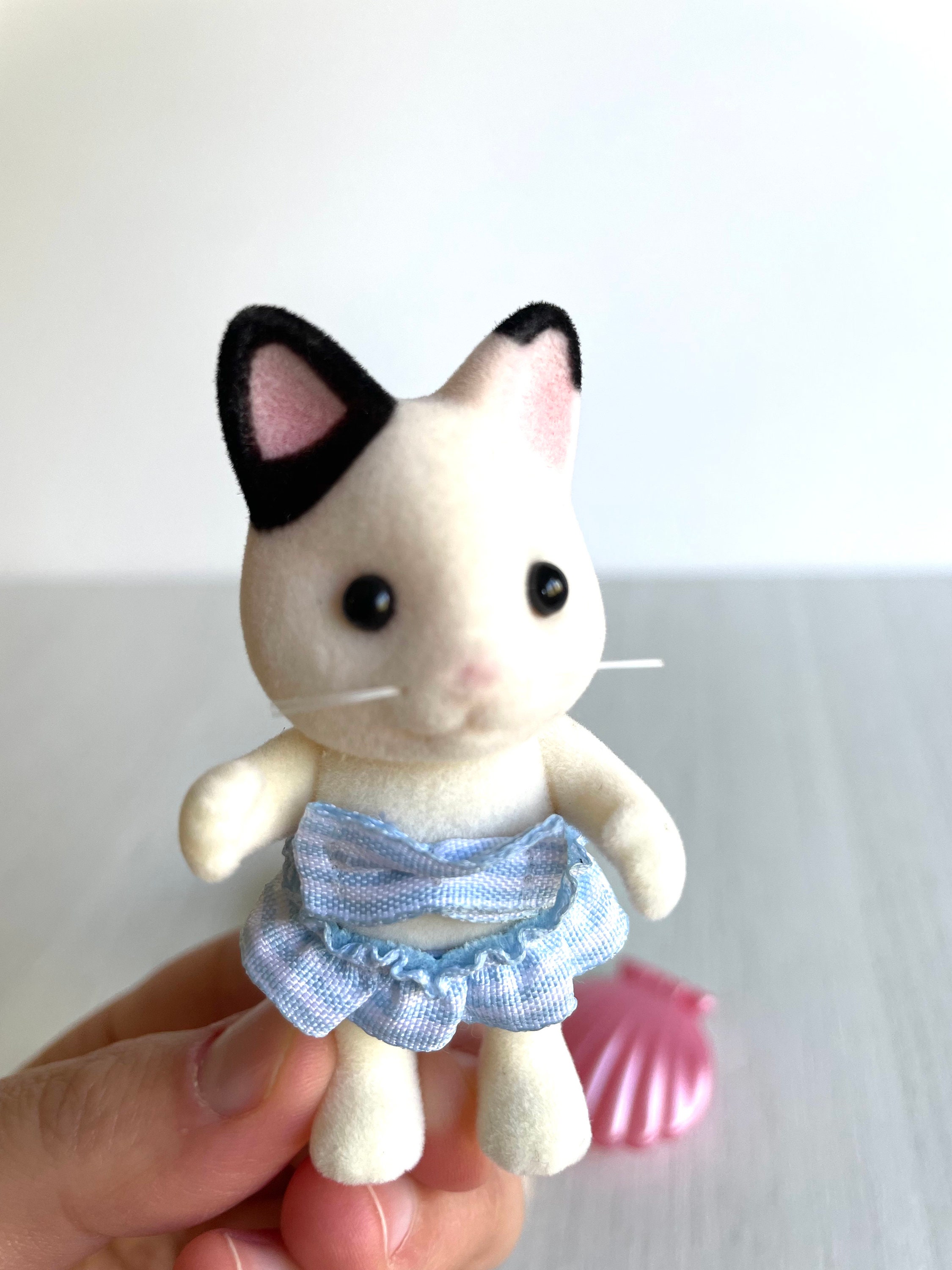 Calico Cat デコレーションパーツセット Calico Critters Seaside Treasure Set Spares, Pearl Clamshell Lily