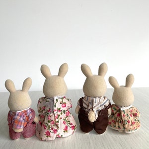 Calico Critters Vintage Periwinkle Sweet Pea Rabbit Family, Perfect for ...