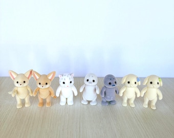 Calico Critters spare adults: snow leopard, fennec fox, seal, flora rabbits, brand new critters perfect for customizing