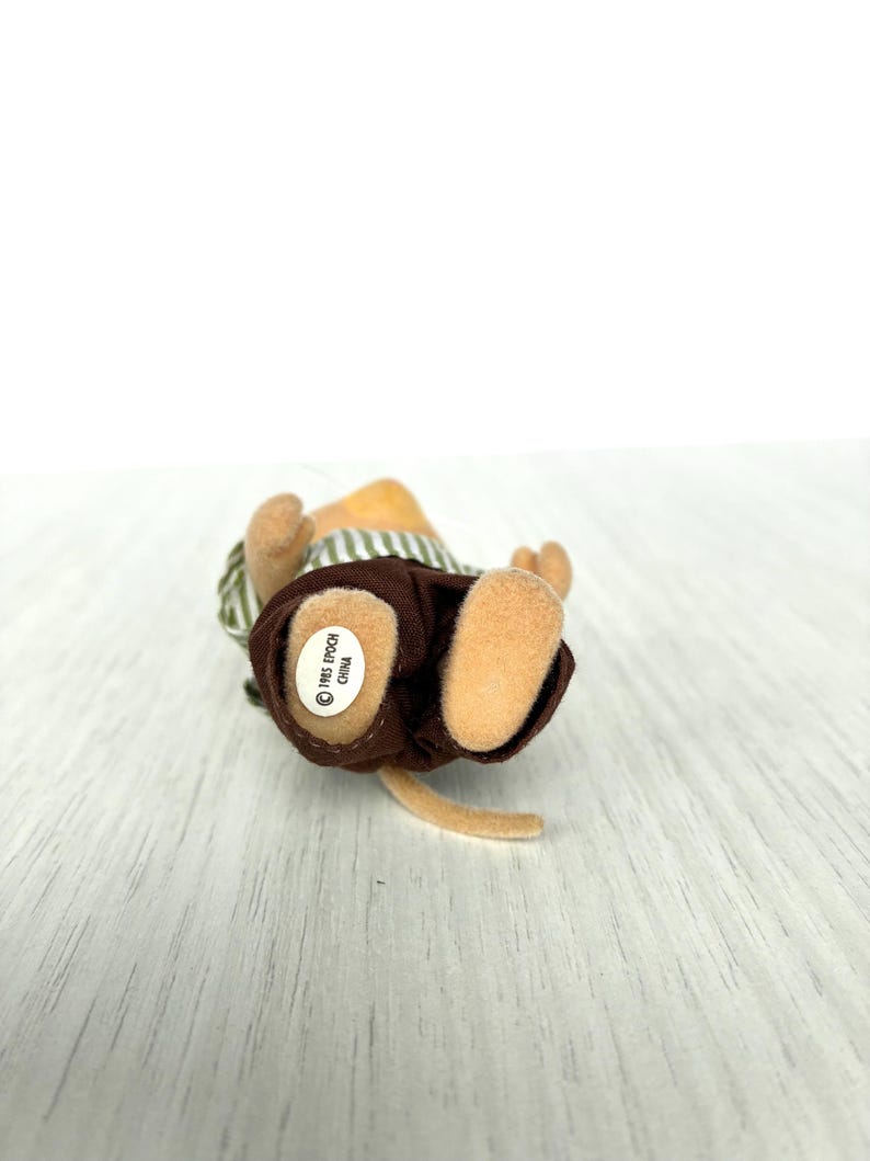 Beaman Ginger Cat Dad - Discontinued Sylvanian Families figurine in very good condition with original clothes, tail and whiskers image 6