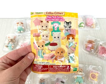 Calico Critters Baby Party Blind Bags, select Critter, New in Package | Collectible Toy for Kids & Collectors | Holiday Gift Idea