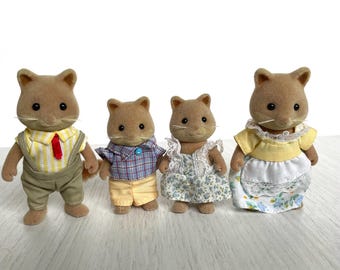 Vintage Slydale Fox Family in excellent condition, Sylvanian  