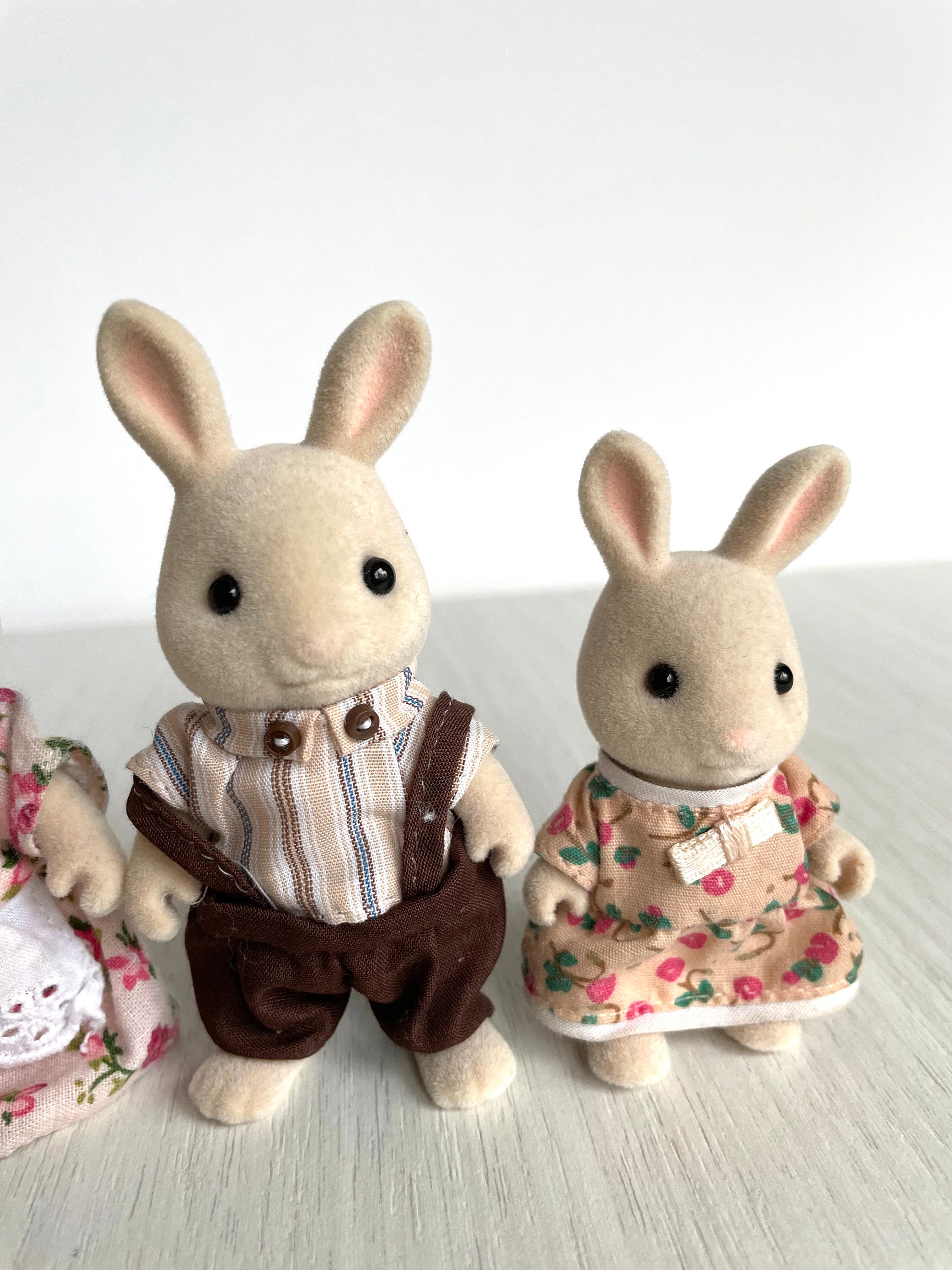Periwinkle Rabbit Calico Critters Vintage Periwinkle Sweet Pea Rabbit Family, Perfect for ...