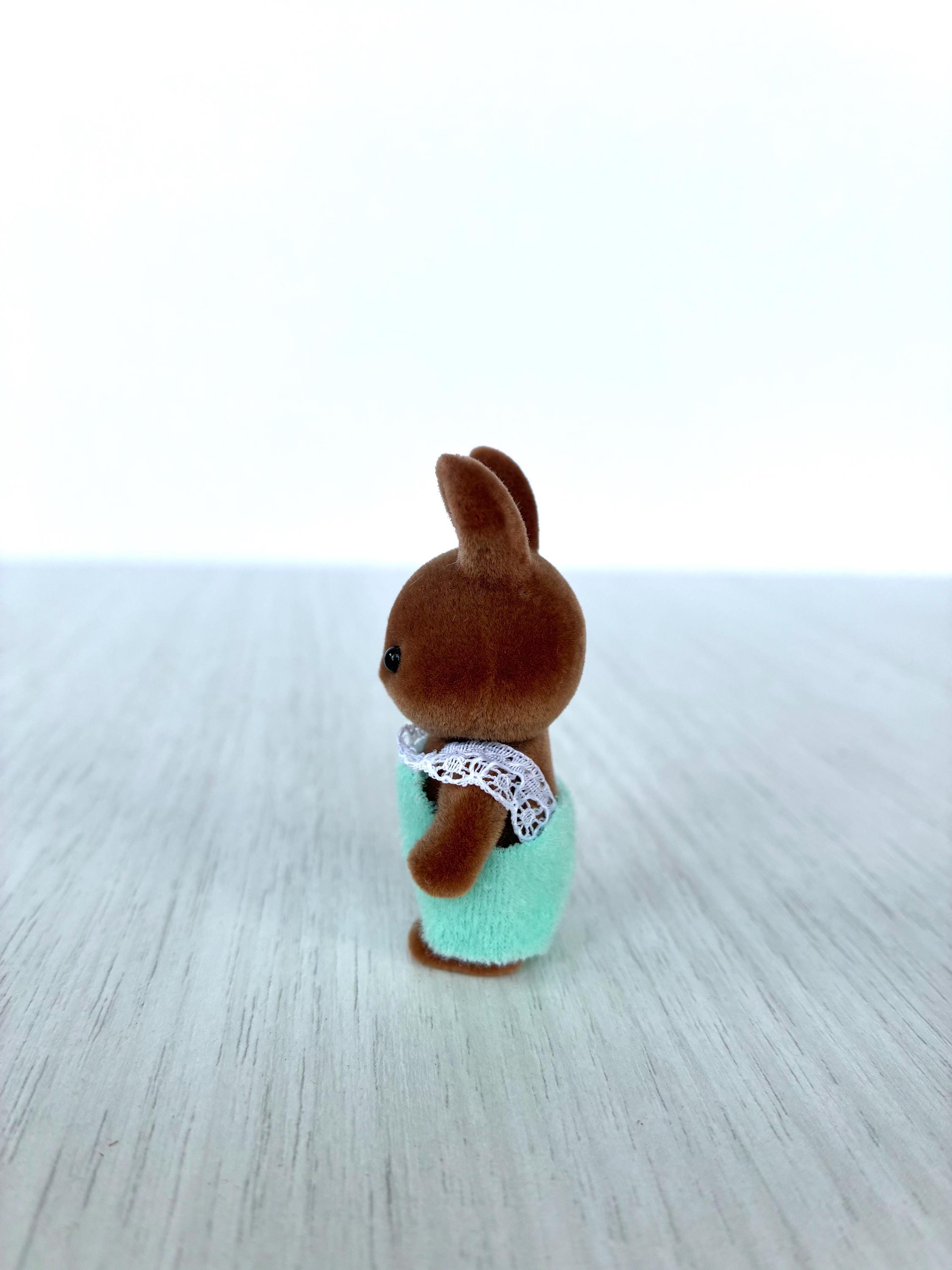 Calico Critters Brown Wildwood Rabbit Baby, Sylvanian Families Bunny - Etsy