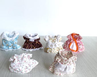 Calico Critters grandma dresses, Sylvanian Families mom outifts, you choose! Dress for adults and child critter figurines