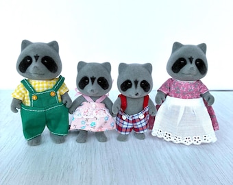 Calico Critters ミーアキャットの赤ちゃん三つ子、廃盤品ですが状態