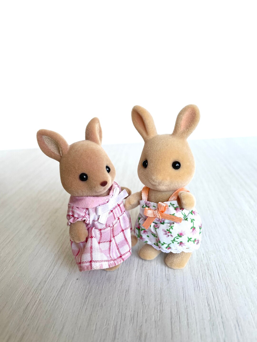 Calico Critters Rabbit and Kangaroo Sisters Duo, Figures, Ternurines - Etsy