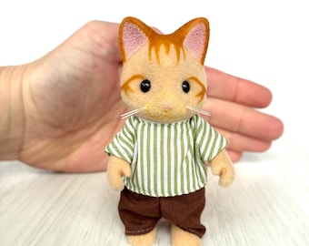 Beaman Ginger Cat Dad - Discontinued Sylvanian Families Figurine