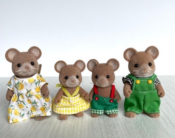 Calico Critters ミーアキャットの赤ちゃん三つ子、廃盤品ですが状態