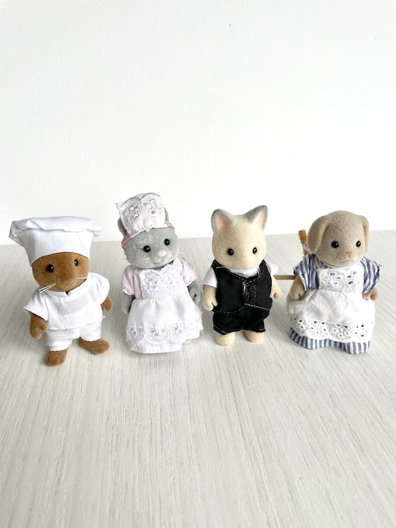 Sylvanian Families Vintage Basil Chef Brown Hazelwood Mouse, Mr