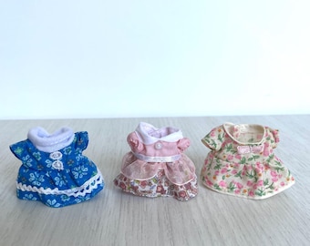 Calico Critters girl dresses, spare clothes, Sylvanian Families outfits, you choose! Child critter dresses for animal dollhouse characters