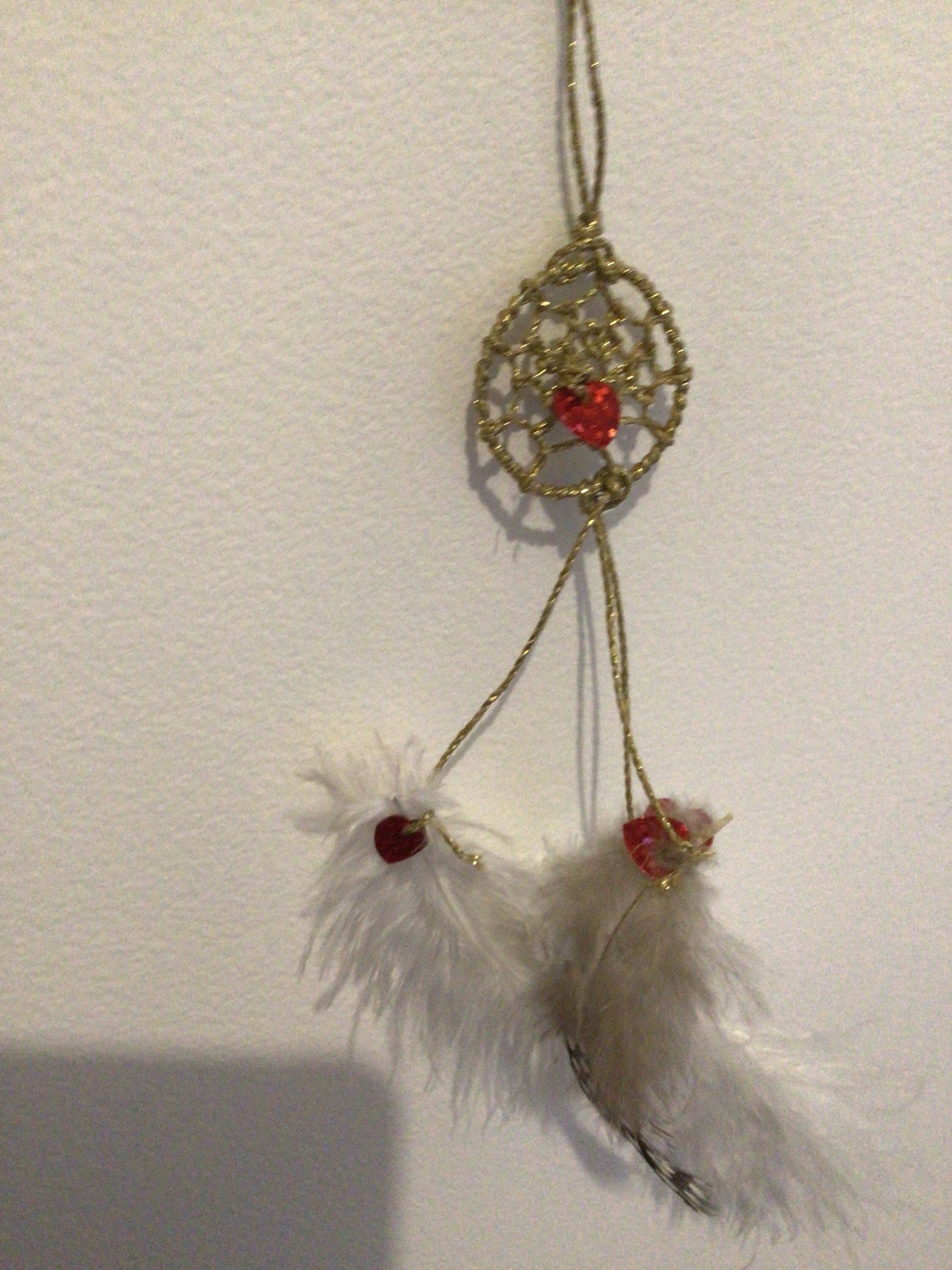 Amulette Mandala Attrapes Rêves Entier avec Petits Cœurs