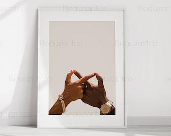 Black Art Prints, Black Couple Art, Black Culture, Black Love Wall Art, Infinite Love, Black Owned Shops Art, Black History Month Wall Art