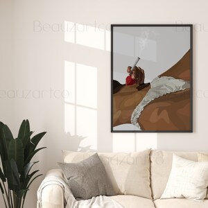 May include: A digital illustration of a person's torso, wearing white lingerie, holding a smoking pipe. The background is a light gray.