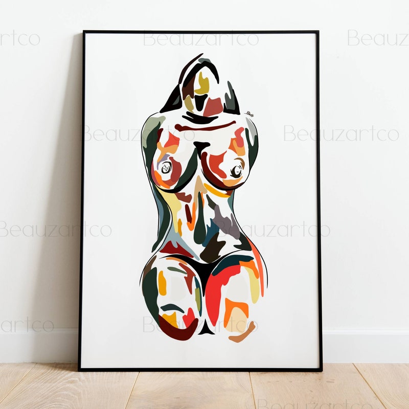 Sexy Naked Woman Poster Etsy