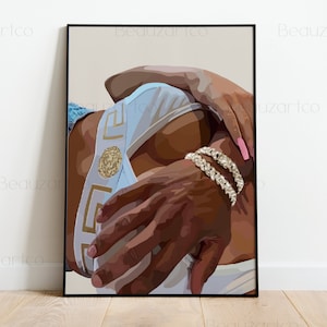 Zwart paar poster, zwarte liefde, zwarte vrouw kunst, interraciale kunst, zwarte kunst, Afro kunst, gepersonaliseerde kunst, zwarte man kunst, kunst aan de muur
