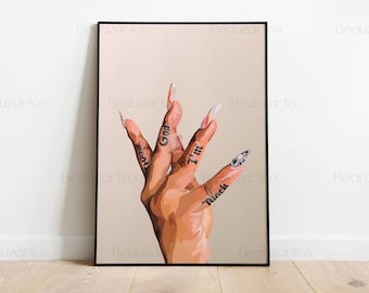 Thank God I'm Black | Black Art Prints, Black Girl Art, Black Pride Art, Black Woman Art, Black Culture, Fashion Art, Afro Art