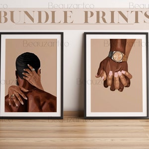 Pop Culture Wall Art, African American Wall Art, Black Love Wall Art, Bundle Posters, Black Owned Shops Art, Black History Month Wall Art