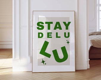 Green Aesthetic Wall Art | Funny Quote Wall Art, Retro Wall Art, Minimalist Wall Art, Black Owned Shops