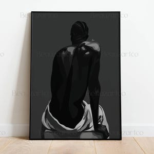 Black African Man Wall Art, Black Man Art, Black Art Print, Black Culture Art, Black People Art, African American Wall Art, Black Owned Shop
