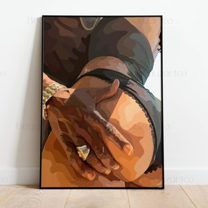 Sexy Black Art Prints, Black Couple Art, Black Woman Wall Art, Black Culture Art, Black Love Wall Art, Black Wall Art, Black Owned Shops Art