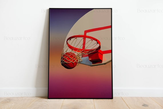 Affiche De Basket, Art Joueur De Basket, Art Sport, Art Couché Du Soleil, Art Noir, Culture Noire, Art Urbain