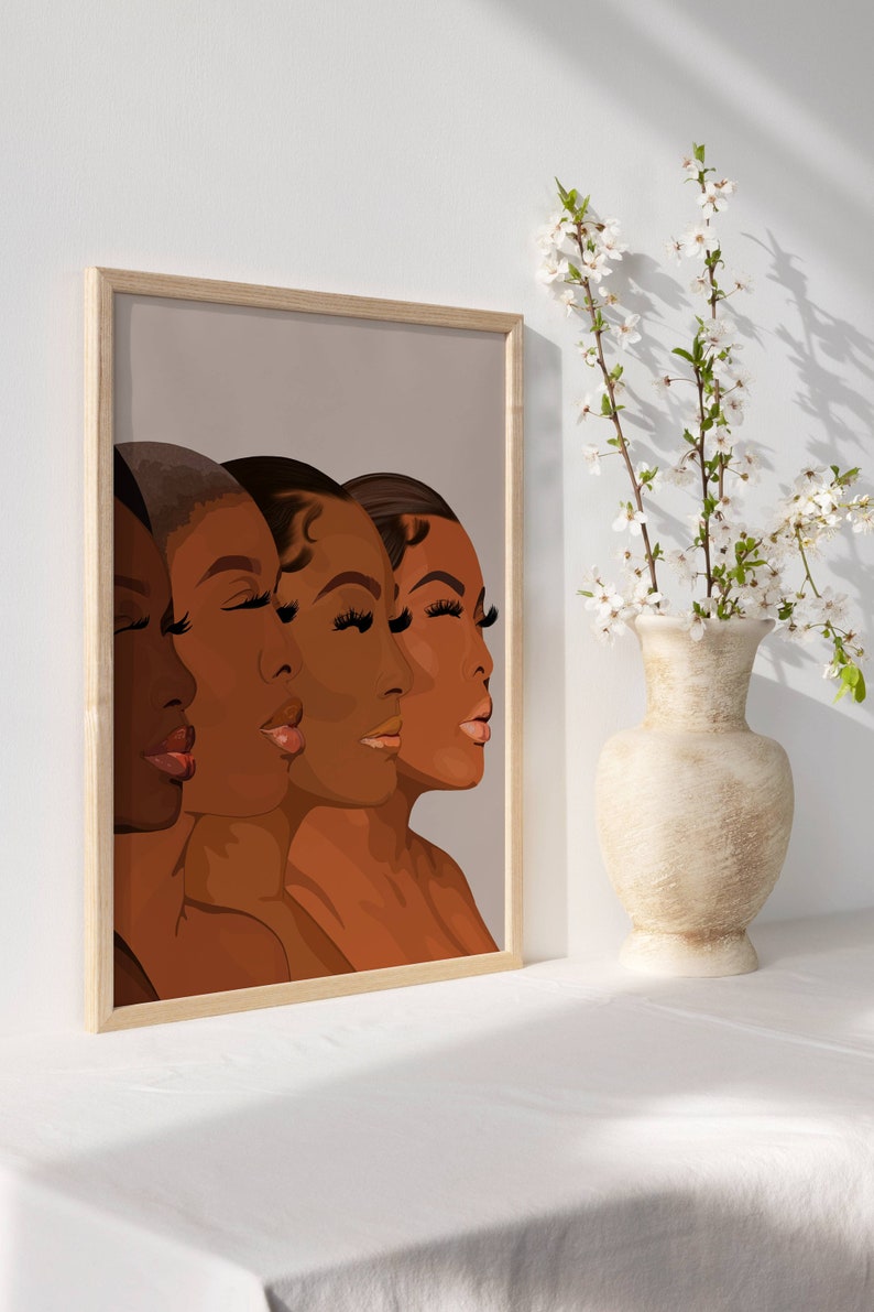 African American Wall Art Black Girl Wall Art Black Women - Etsy