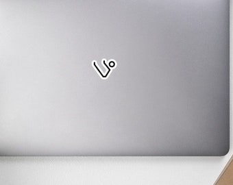 Pegatina con icono de Pilates / Regalo para amantes del Pilates